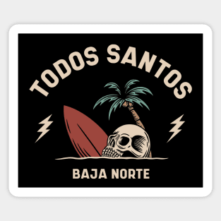 Vintage Surfer Todos Santos, Mexico Sticker